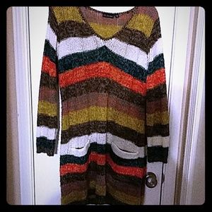 Multi color sweater dress